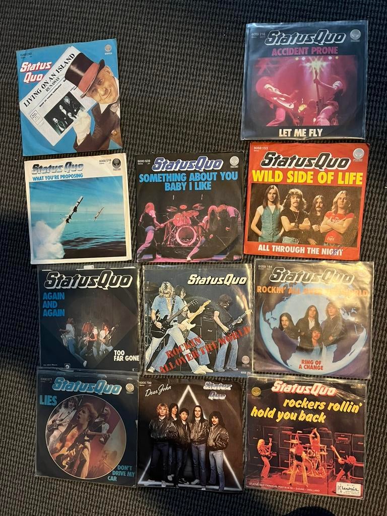 Status quo-singles verzameling, Verzenden, Zo goed als nieuw, Rock en Metal