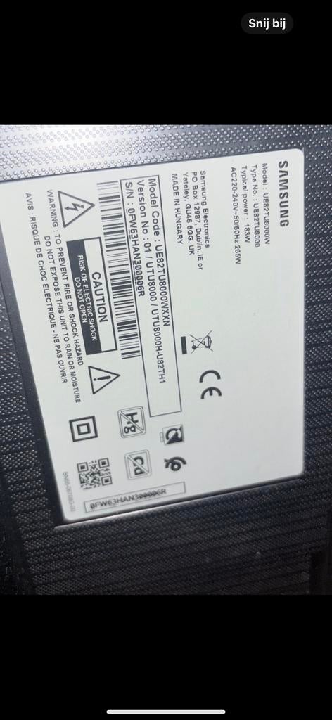 Samsung UE77TU8000WXXN 77 inch 4K UHD Smart TV, Audio, Tv en Foto, Televisies, LED, Ophalen of Verzenden, Zo goed als nieuw, Samsung