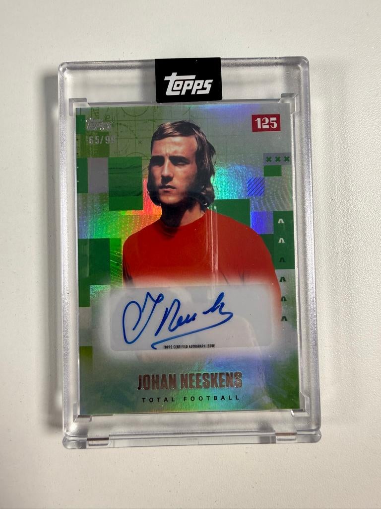 Johan Neeskens /99 AUTO Topps Ajax 125th Anniversary, Verzamelen, Sportartikelen en Voetbal, Ophalen of Verzenden, Nieuw, Ajax