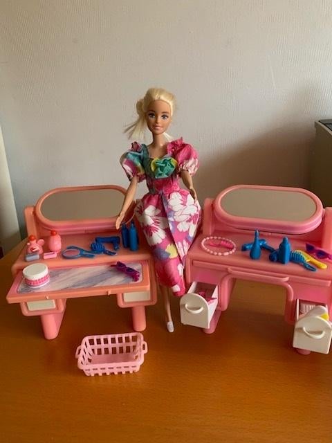 Barbie met kaptafels, Ophalen of Verzenden, Gebruikt, Barbie