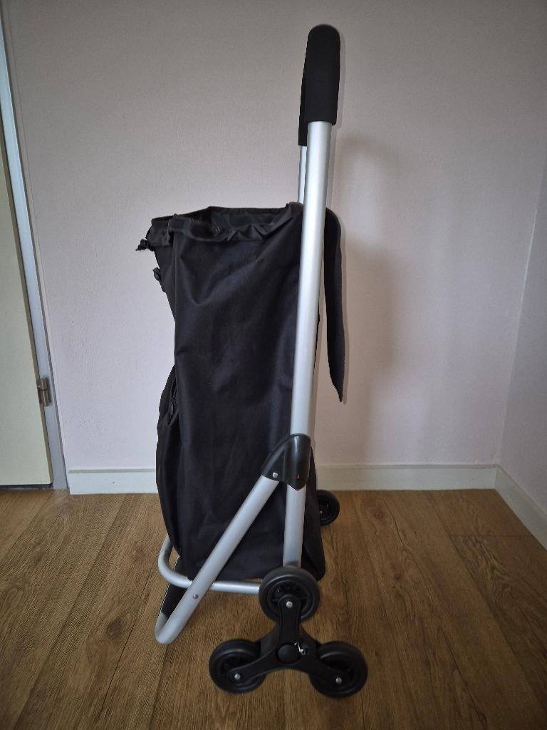 Vrijwel ongebruikte Trolley, boodschappentas op wieltjes, Ophalen, Zwart, Zo goed als nieuw, 60 tot 80 cm