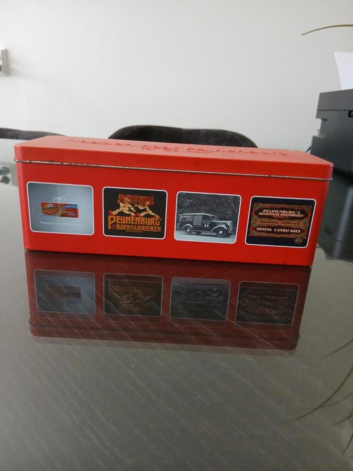 Vintage Peijnenburg Ontbijtkoek Opbergdoos, Verzamelen, Blikken, Gebruikt, Koek(jes), Overige merken, Ophalen of Verzenden