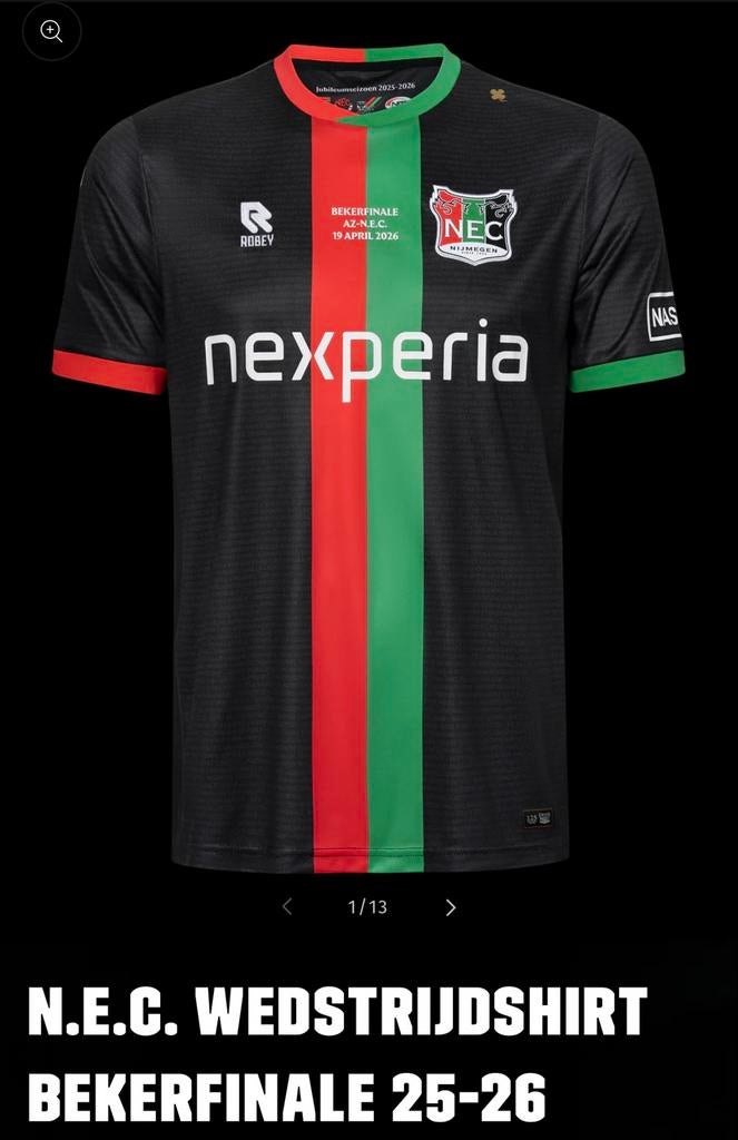 NEC Bekerfinale shirt 140 alleen ruilen tegen 152, Maat XS of kleiner, Ophalen, Nieuw, Shirt