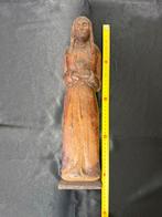 Houten beeld gesigneerd André, Antiek en Kunst, Kunst | Beelden en Houtsnijwerken, Ophalen of Verzenden