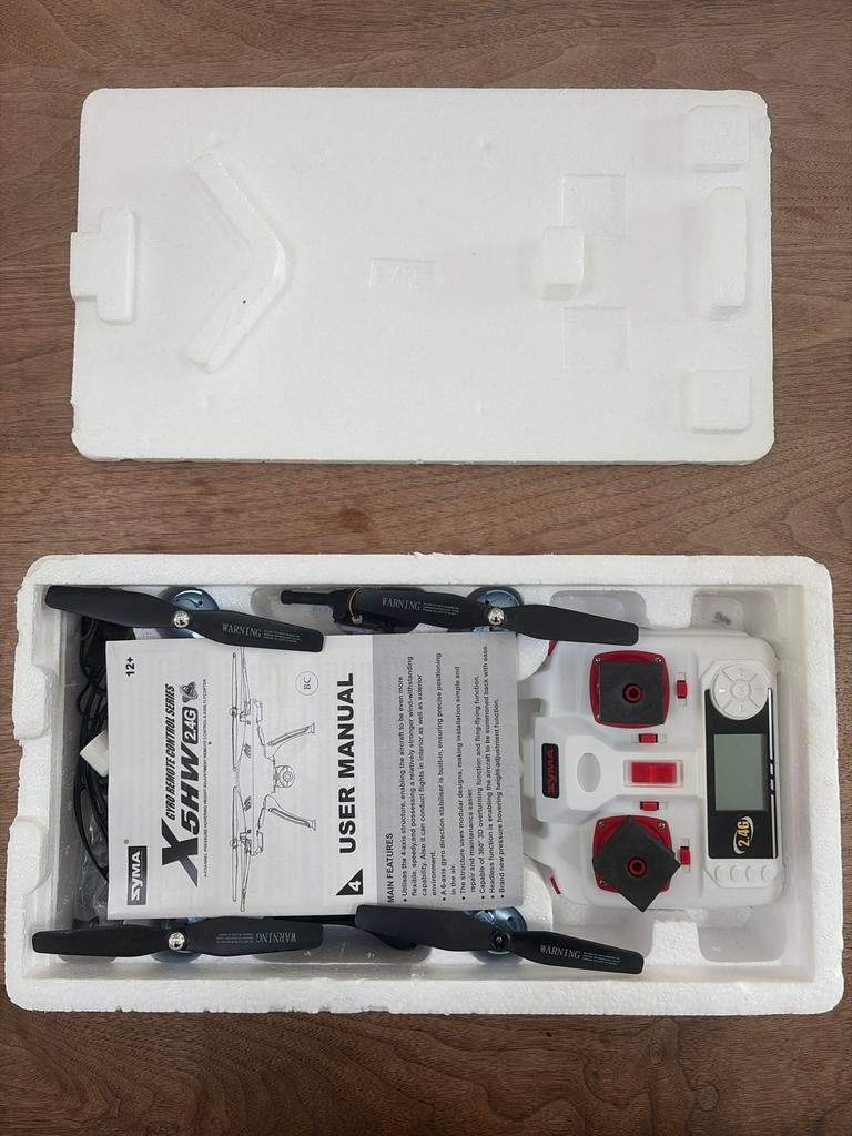 SYMA X5HW Drone - Zo goed als nieuw met extra's, Basiskwaliteit, Syma, Zo goed als nieuw, Minder dan 250 gram