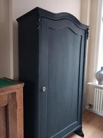 Antracietgrijze 1-deurs Biedermeier kast, linnenkast, Ophalen of Verzenden