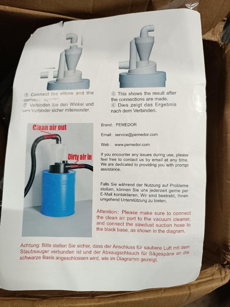 Cycloon Stofafscheider, Doe-het-zelf en Verbouw, Ventilatie en Afzuiging, Ophalen of Verzenden, Nieuw, Afzuiger