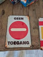 metalen metaal wandbord geen toegang, Ophalen of Verzenden