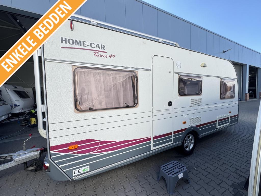 Home-Car Racer Trophy 49 UE / aparte bedden / voortent, Caravans en Kamperen, Caravans, Home-car, Rondzit, Bedrijf, Schokbreker