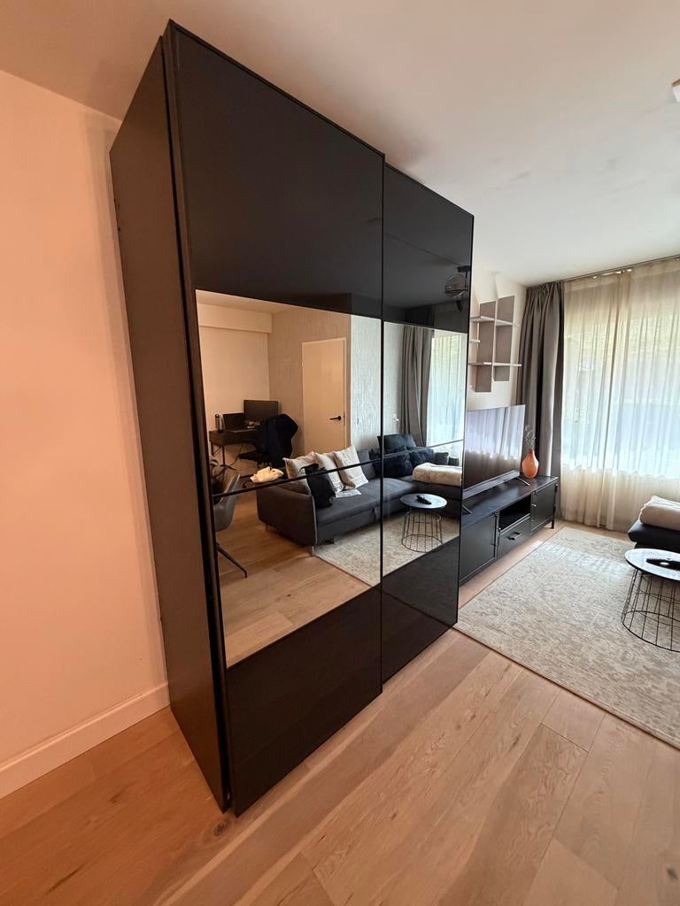 Ikea Pax kledingkast met spiegeldeuren, Ophalen, Gebruikt, 100 tot 150 cm, 200 cm of meer