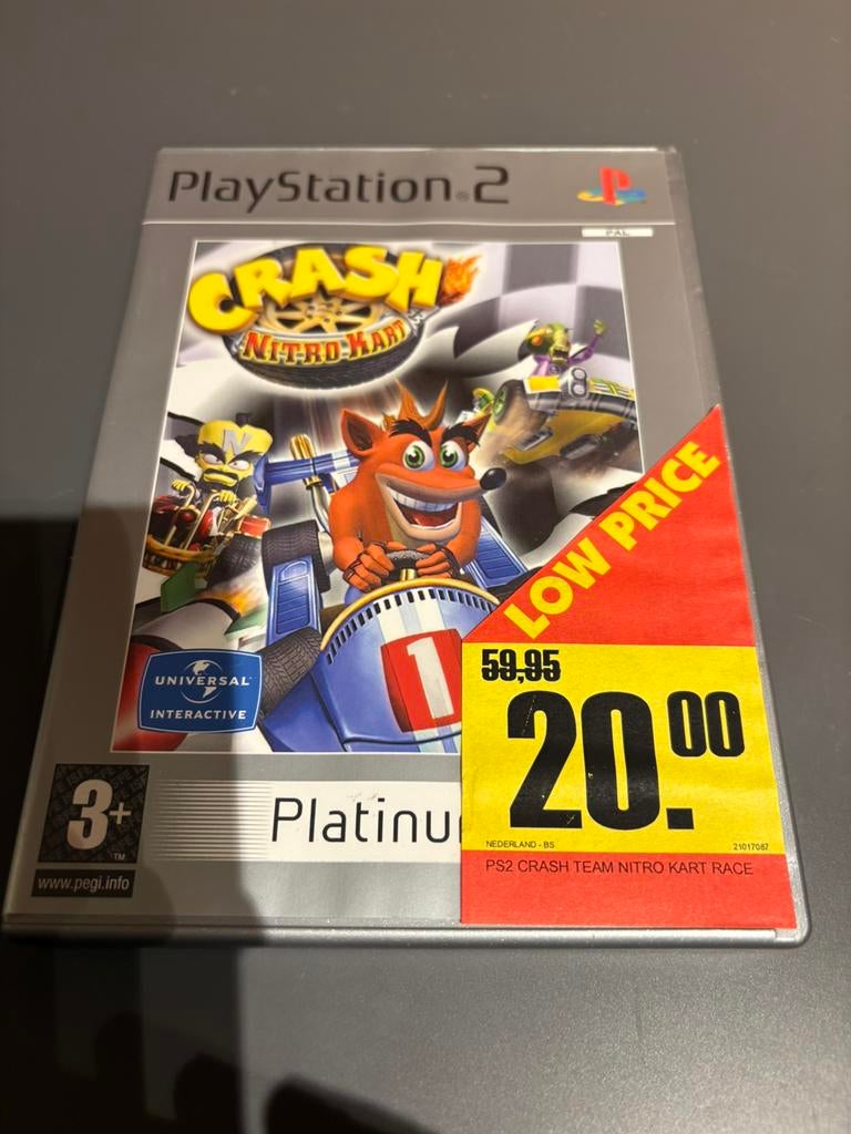 Crash Nitro Kart PS2 Platinum PAL Compleet  PlayStation 2, Spelcomputers en Games, Games | Sony PlayStation 2, Verzenden, Zo goed als nieuw
