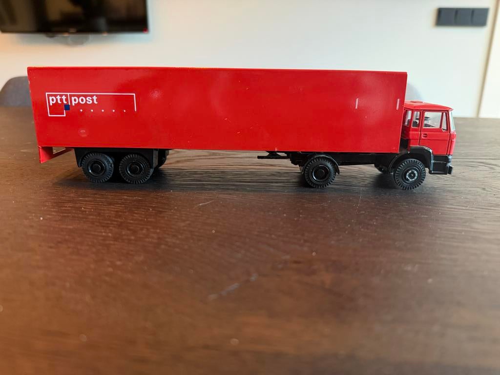 PTT Post DAF Miniatuur Truck - Lion Car, Gebruikt, 1:50 of kleiner, Truck, Ophalen