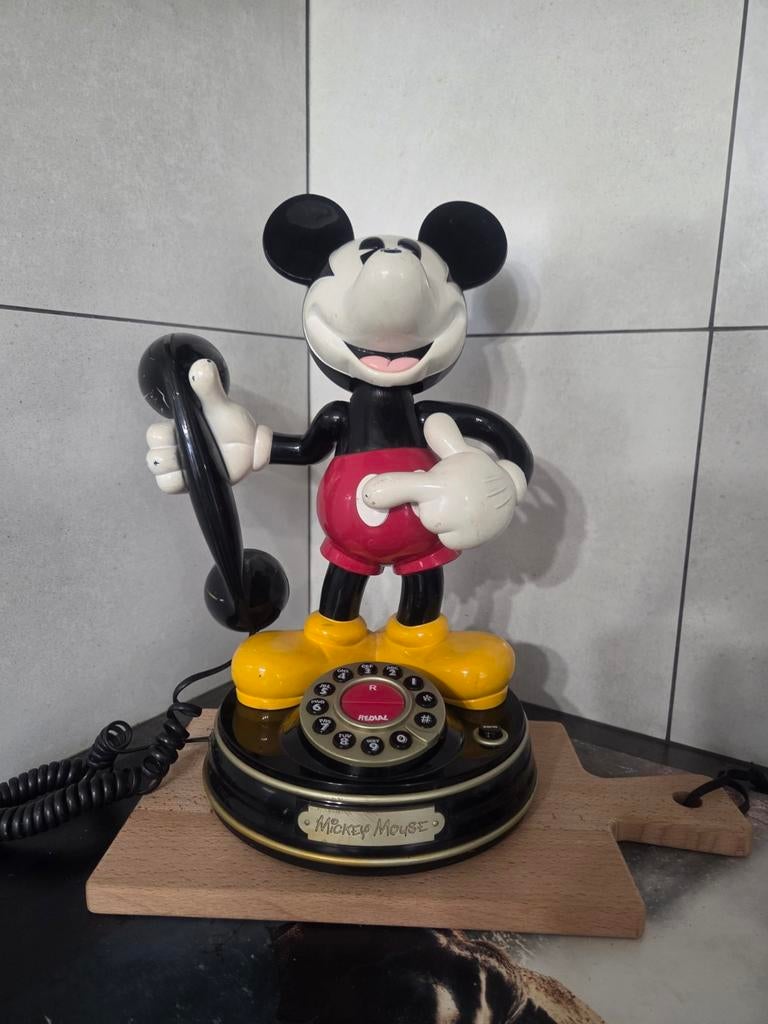Vintage Mickey Mouse Telefoonen, Ophalen of Verzenden, Gebruikt, 1 handset