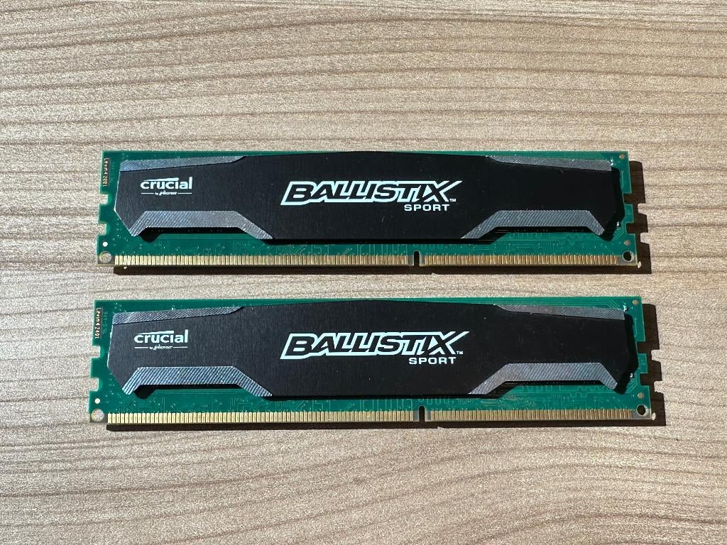 Crucial Ballistix Sport DDR3 8GB geheugenkit (2x4GB), Gebruikt, 8 GB, DDR3, Ophalen of Verzenden