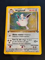 Pokemon - Jungle - Wigglytuff (JU 16) 1st edition, Ophalen of Verzenden, Gebruikt, Losse kaart, Foil