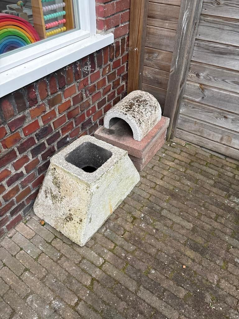Tuinhaard bbq beton onderdelen, Ophalen, Gebruikt