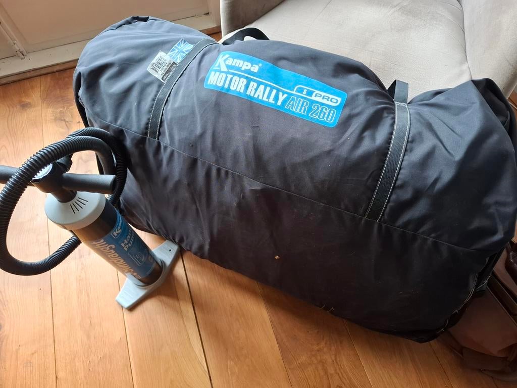 Opblaasbare voortent camper of caravan Kampa motorrally, Ophalen of Verzenden, Zo goed als nieuw