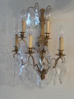 Grote franse oude kristallen wandlamp, Ophalen