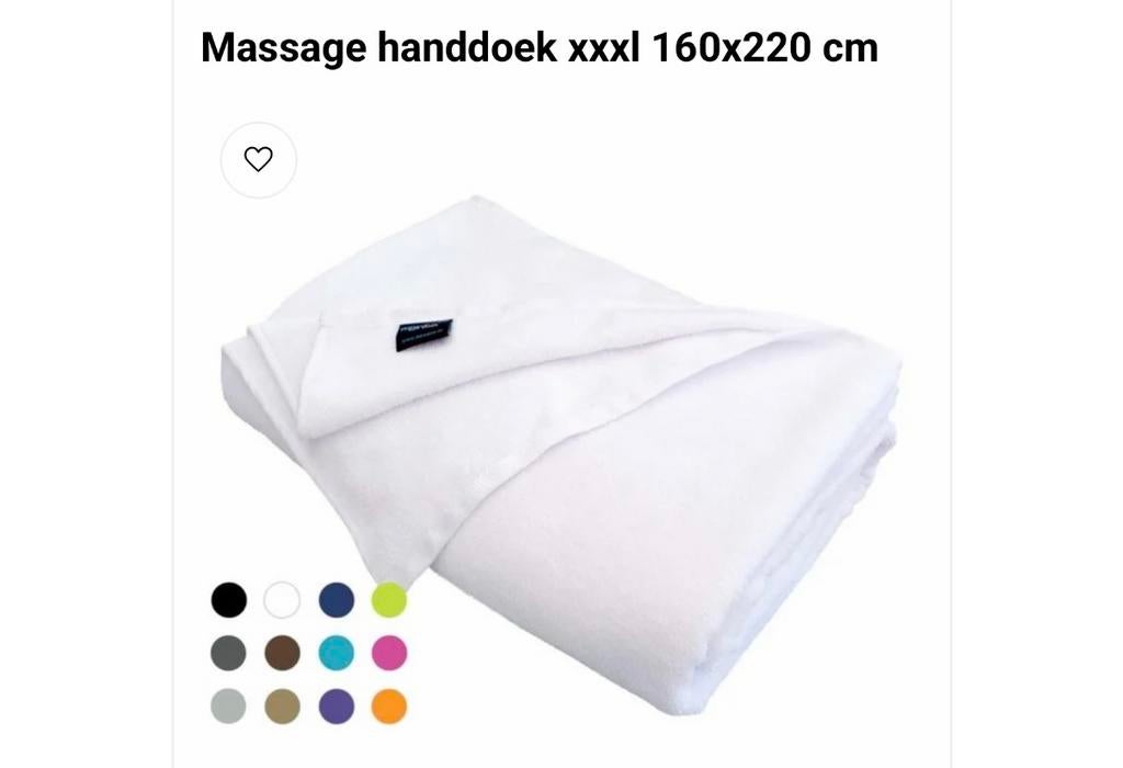 Massage handdoek xxxl 160x220, Ophalen, Nieuw, Overige typen