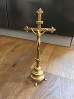 Bronzen kruis Jezus 26,6 cm hoog, 18e eeuw, Antiek en Kunst, Antiek | Religie, Ophalen of Verzenden