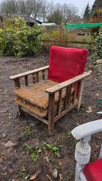 Rookstoel opknapper - Ideaal project voor de handige klusser, Huis en Inrichting, Stoelen, Ophalen, Gebruikt, Bruin, Vintage