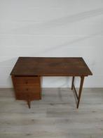 Vintage mid century bureau | teak desk, Ophalen, Gebruikt