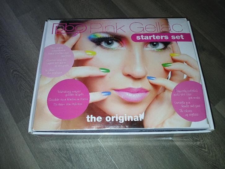 Pink gellac xl set, Sieraden, Tassen en Uiterlijk, Uiterlijk | Cosmetica en Make-up, Zo goed als nieuw, Toebehoren, Handen en Nagels