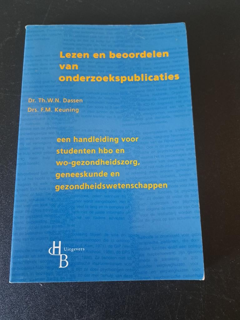 Lezen en beoordelen van onderzoekspublicaties HBO/WO, Boeken, Studieboeken en Cursussen, Zo goed als nieuw, HBO, Ophalen of Verzenden