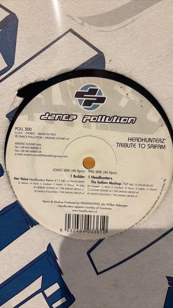 Headhunterz - Tribute To Saifam (Dance Pollution - Poll 300), 2010 - 2019, Techno of Trance, Ophalen of Verzenden, Zo goed als nieuw
