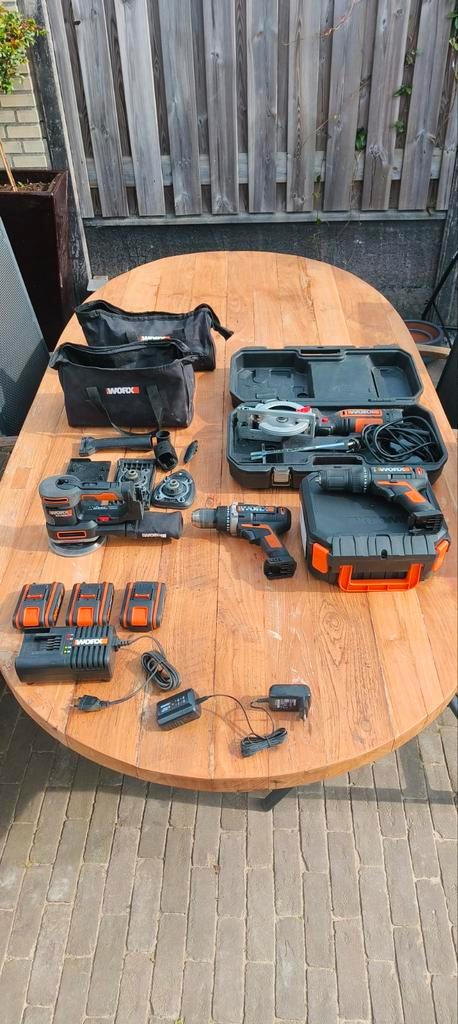 Worx gereedschap set., Doe-het-zelf en Verbouw, Gereedschap | Boormachines, Boormachine, Ophalen of Verzenden