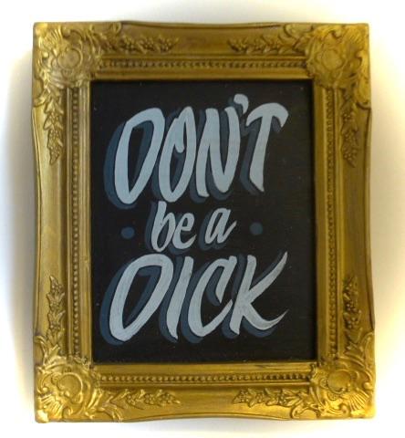 Handgeschilderd tekstbord / schilderij / tattoo / mancave, Nieuw, DeKameraadschap, Dj.kammeraat@telfort.nl, Bergenhuizen 6