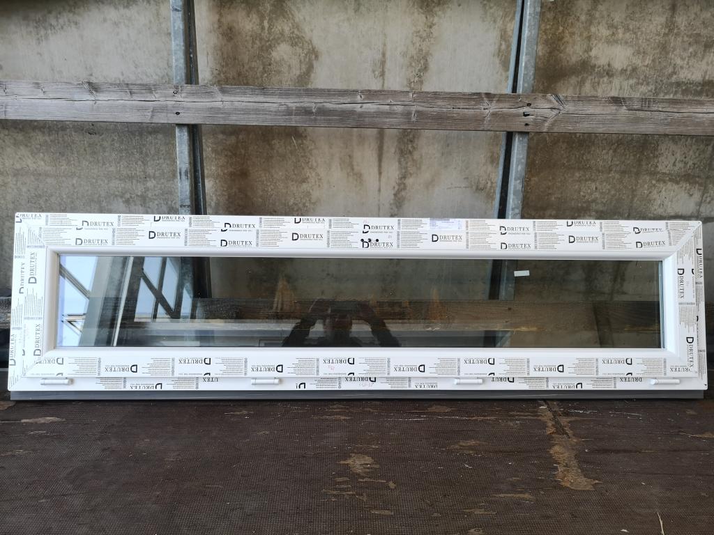 Kunststof kiep kozijn 200 x 50 cm wit RAL 9016, Doe-het-zelf en Verbouw, Kozijnen en Schuifpuien, Nieuw, Raamkozijn, Kunststof