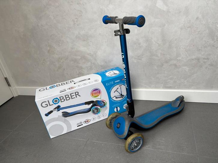 Globber elite deluxe step blauw, Fietsen en Brommers, Steps, Gewone step, Ophalen of Verzenden