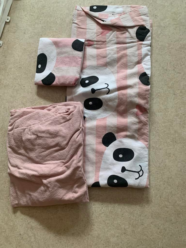 Setje hoeslaken sloop en dekbedhoes, Ophalen of Verzenden, Zo goed als nieuw, Jongetje of Meisje, Dekbedovertrek