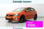 Volkswagen Polo 1.0 TSI Comfortline Business 96PK, RIJKLAAR!, Gebruikt, Overige kleuren, Leder en Stof, 49 €/maand