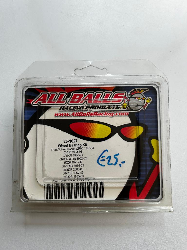 All Balls Wiellagers Voorwiel - 25-1027 Honda CR/CRF/CT/XR, Motoren, Ophalen of Verzenden