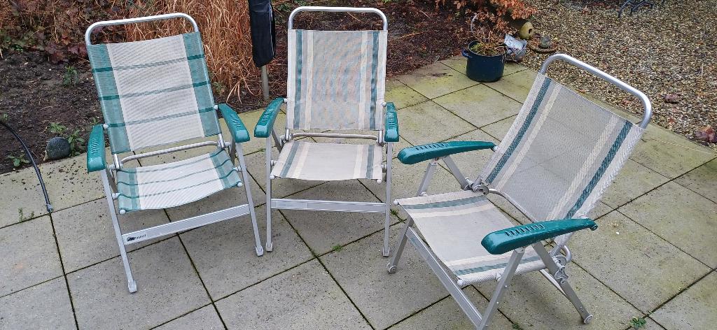 dukdalf campingstoelen 3 x, Ophalen, Gebruikt, Campingstoel