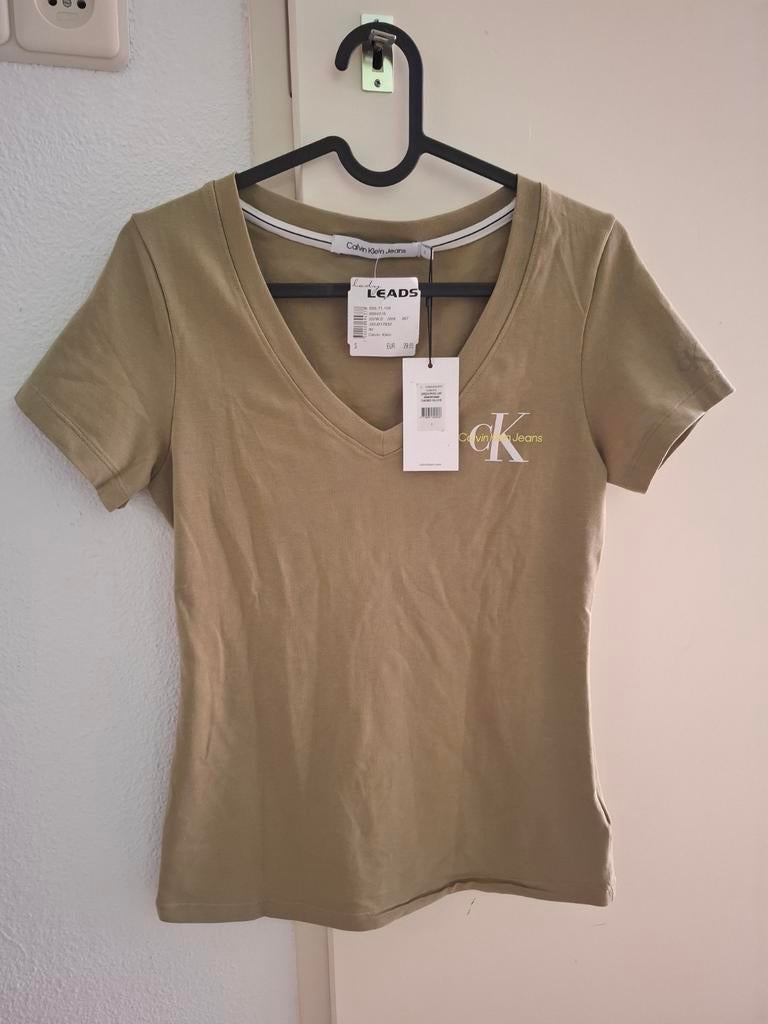 Calvin Klein Jeans T-shirt, Kleding | Dames, T-shirts, Nieuw, Ophalen of Verzenden, Korte mouw, Maat 36 (S)