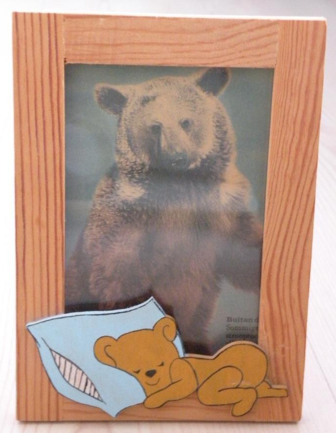 Fotolijst ‘beer’, hout. NIEUW., Audio, Tv en Foto, Fotografie | Fotolijsten, Ophalen of Verzenden, Nieuw