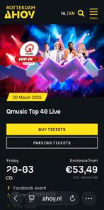 Qmusic top 40 Ahoy, Twee personen, November