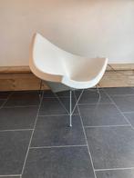 Vitra George Nelson Coconut Chair, wit leder, Huis en Inrichting, Fauteuils, Vitra, Design, 75 tot 100 cm, Ophalen of Verzenden