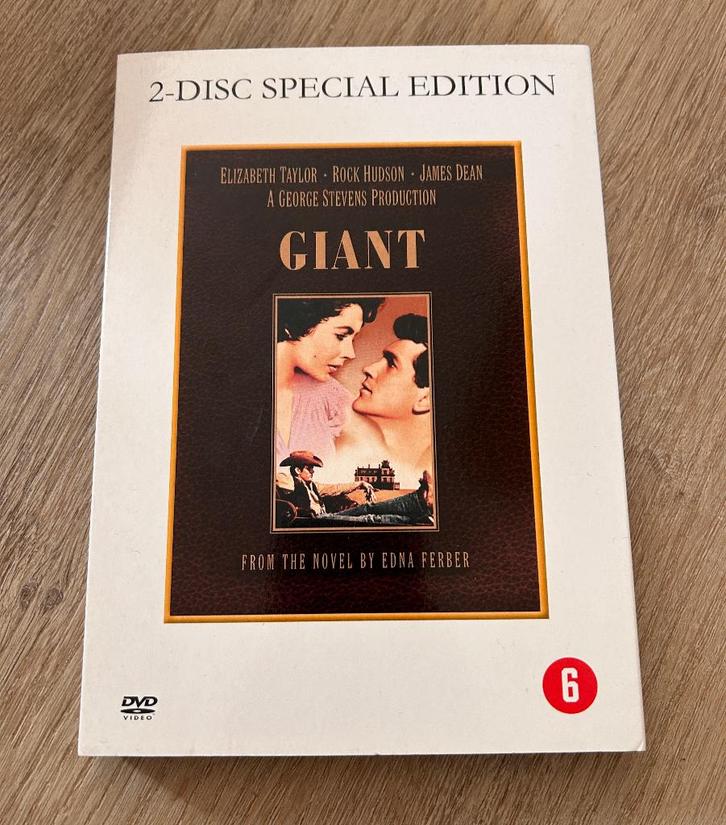 2-DVD Giant James Dean Elizabeth Taylor € 3 inclusief verz, Cd's en Dvd's, Dvd's | Klassiekers, Zo goed als nieuw, Drama, 1940 tot 1960