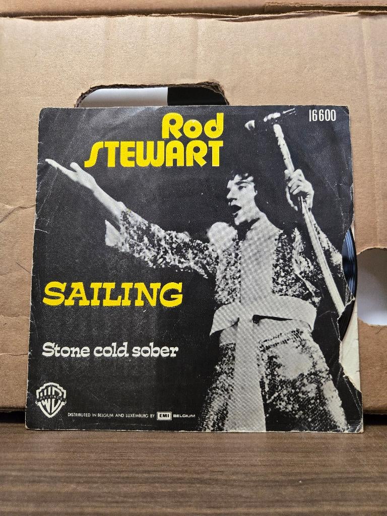 Rod Stewart - Sailing, Cd's en Dvd's, Vinyl Singles, Zo goed als nieuw, Beschermende buitenhoes, Fotohoes, Single, 1970 - 1979