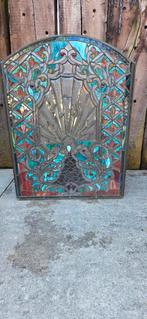 Prachtig Tiffany glas-in-lood haardscherm, Ophalen, Gebruikt, Vrijstaande haard, Overige soorten
