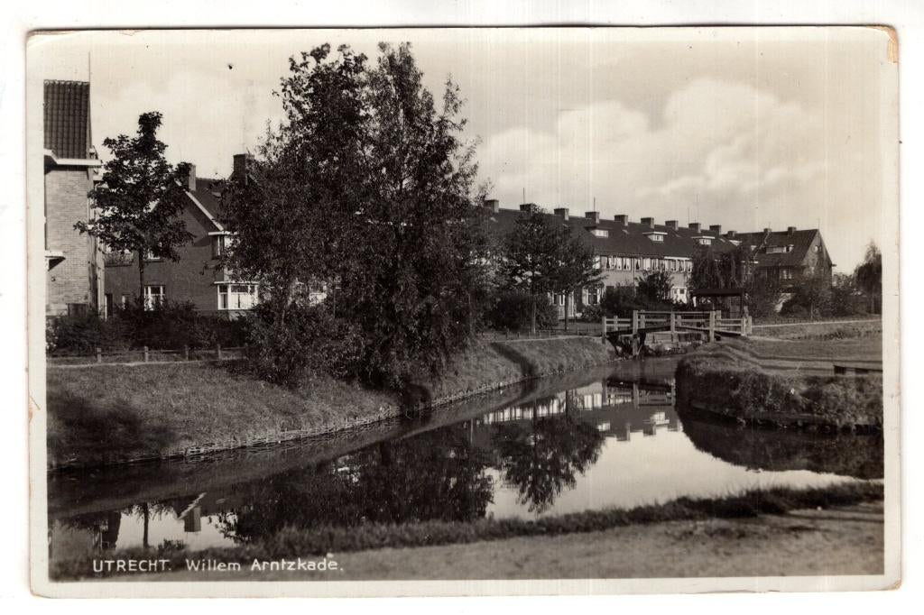 Utrecht  Willem Arntzkade  fotokaart 1940, Verzenden, 1920 tot 1940, Gelopen, Utrecht
