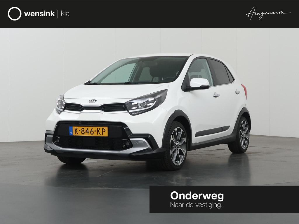 Kia Picanto 1.0 T-GDi X-Line 5p | Lederen Bekleding | Stoel/, Voorwielaandrijving, 101 pk, Gebruikt, Wit