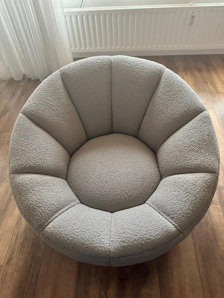 Set van twee Kendall Taupe Richmond draai fauteuils, Ophalen, Minder dan 75 cm, Zo goed als nieuw, 75 tot 100 cm