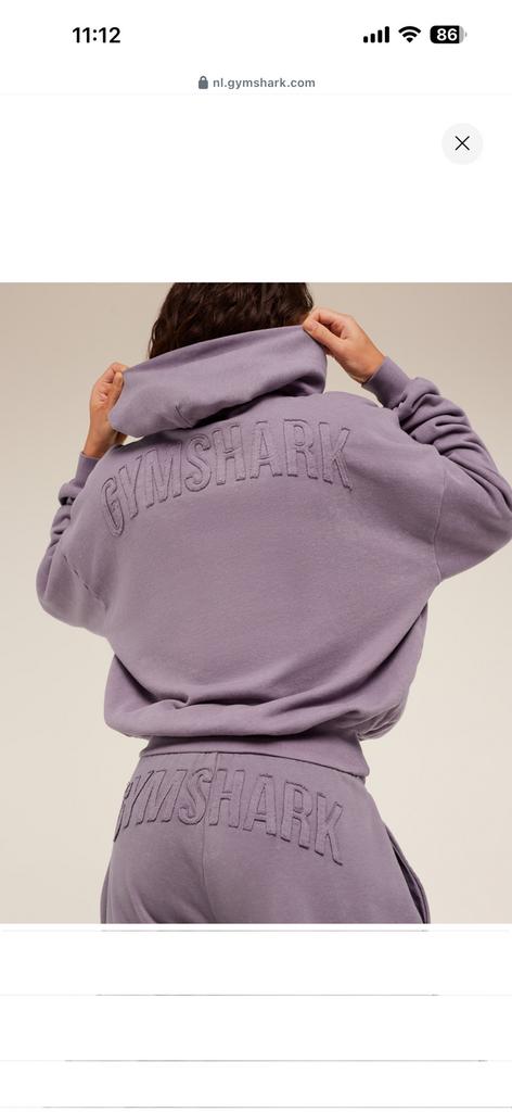 Gymshark trainingspak L lila, Ophalen of Verzenden, Zo goed als nieuw, Fitness of Aerobics