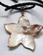 Prachtige Parelmoer Zeester hanger met gouden rand – Nieuw!, Ophalen, Nieuw, Overige materialen