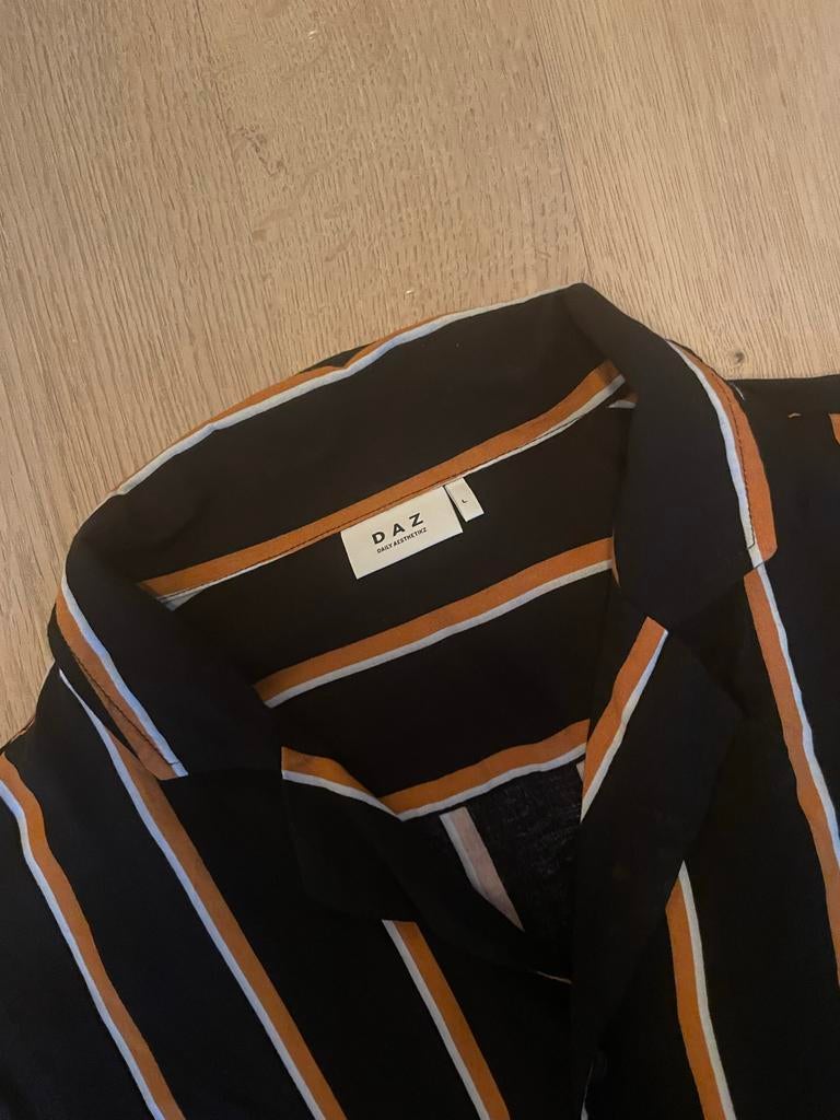 DAZ Aesthetikz Blouse met strepen - Maat L, Ophalen of Verzenden, Zo goed als nieuw, Zwart